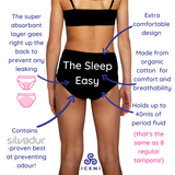 Sleep Easy Night Knicker Black